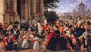 unknow artist Infresso dell'Imperatore Francesco I d'Austria in Vienna il 16 luglio 1814, dopo la pace di Parigi oil painting on canvas